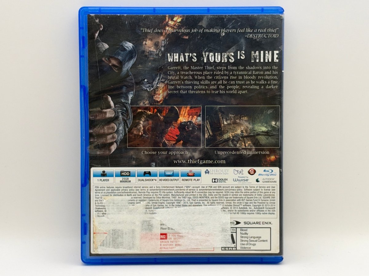 Thief CL01 (CIB) PlayStation 4