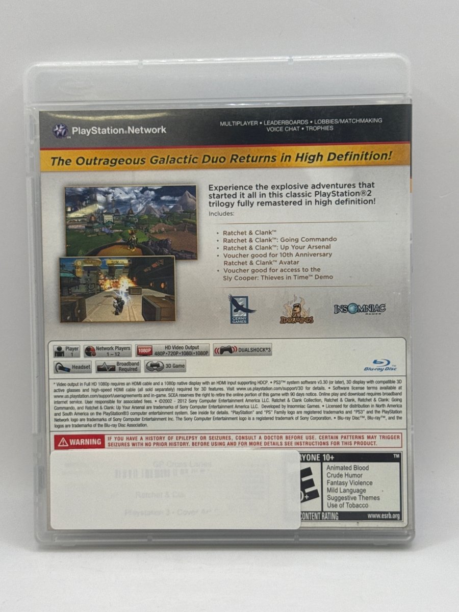 Ratchet & Clank Collection CL01 (Missing Manual) PlayStation 3