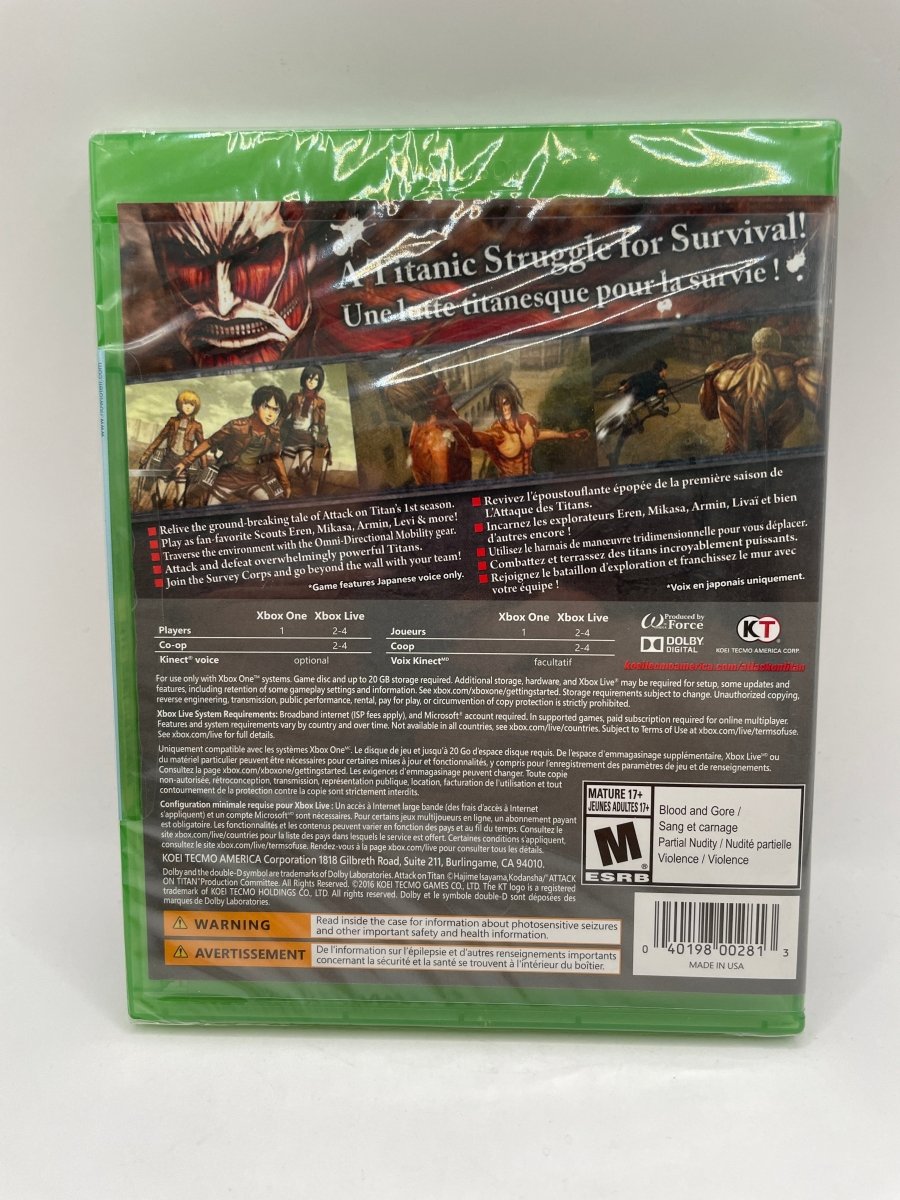 Attack on Titan CL01 (NEW) Xbox One