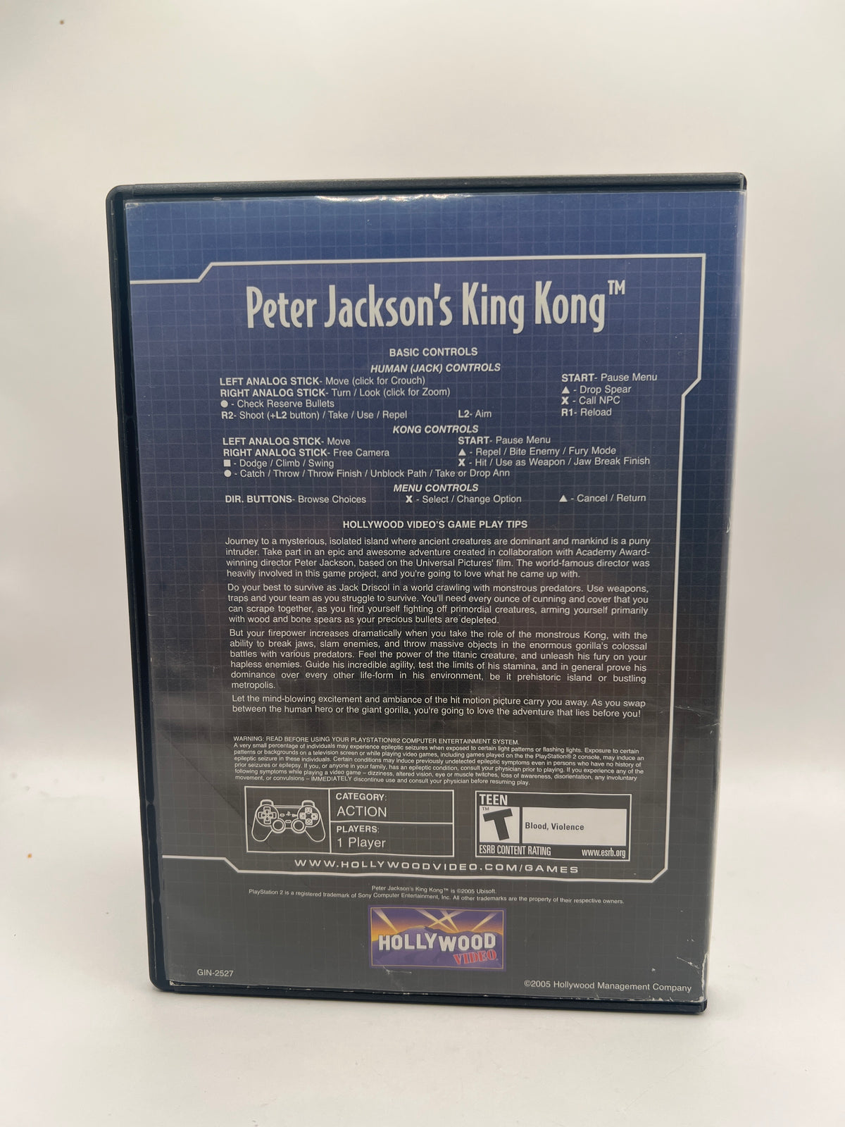 Peter Jackson's King Kong CL01 (Missing Manual) PlayStation 2