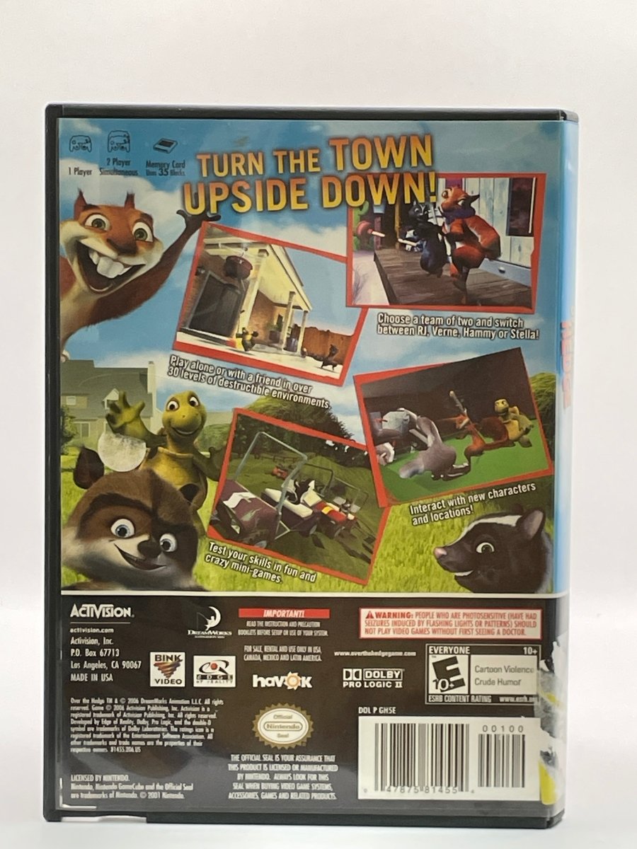 Over the Hedge CL01 (Missing Manual) Gamecube