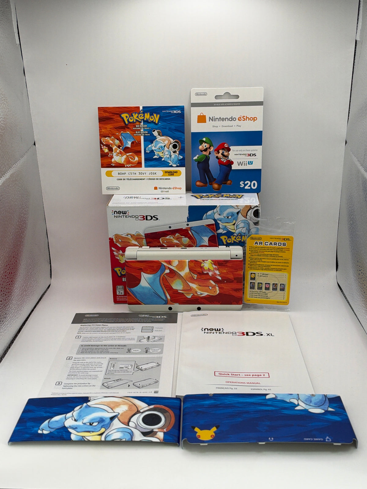New Nintendo 3DS Pokemon 20TH Anniversary Edition [Read Description] (CIB) Console