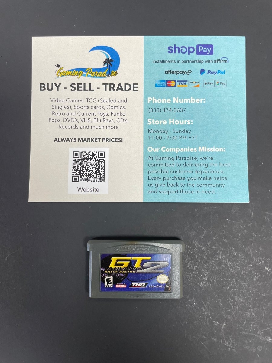 GT Advance 2 Rally Racing GameBoy Advance CL 01