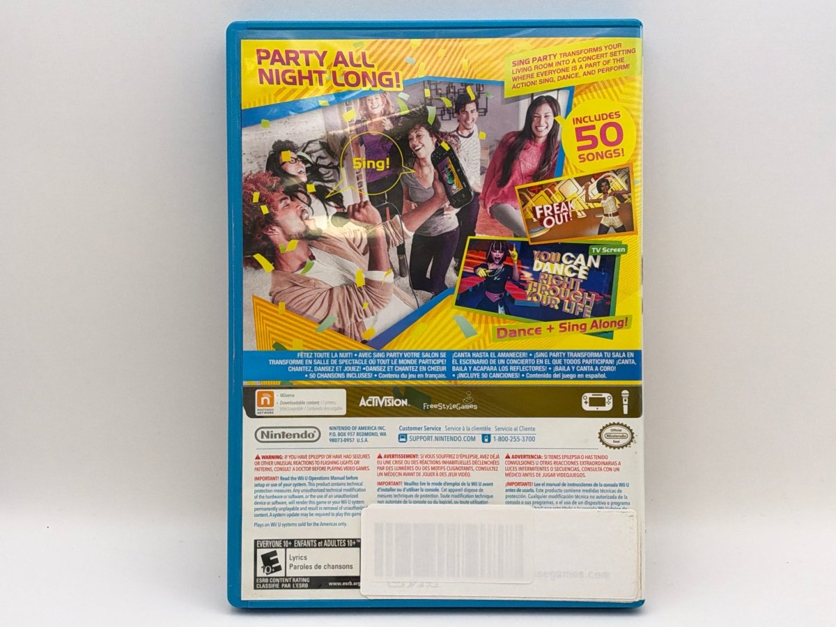 Sing Party CL02 (CIB) Nintendo Wii U
