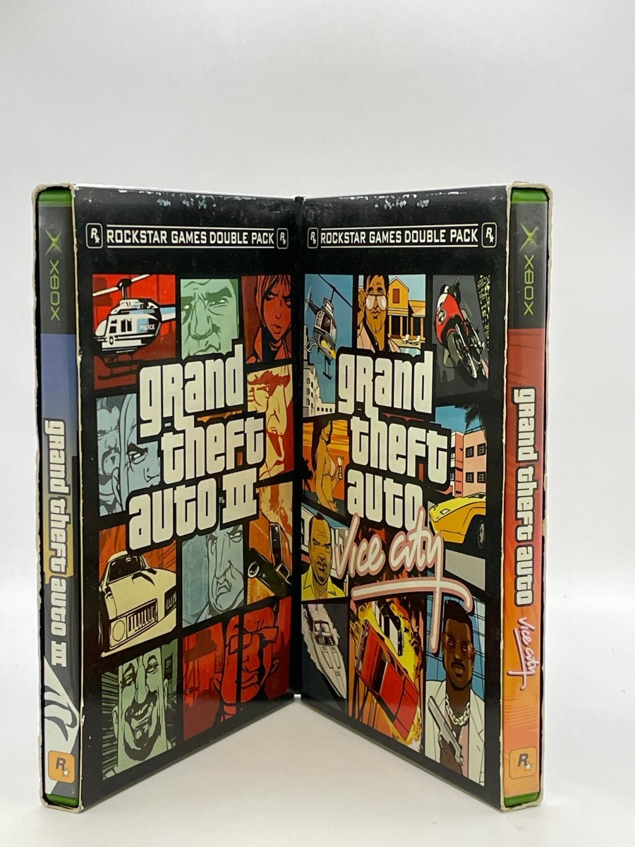 Grand Theft Auto Double Pack [Posters Included] CL01 (CIB) Original Xbox