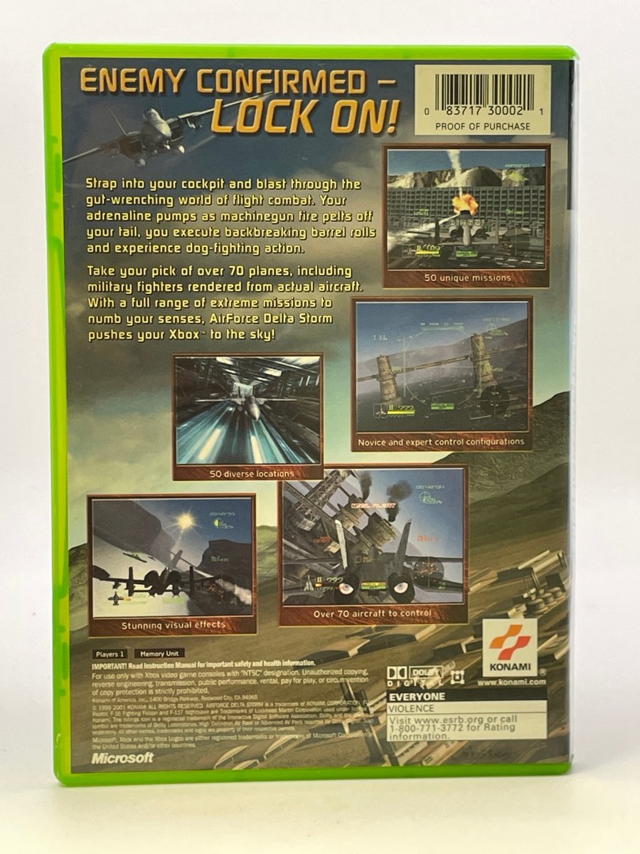 Airforce Delta Storm CL01 (CIB) Original Xbox