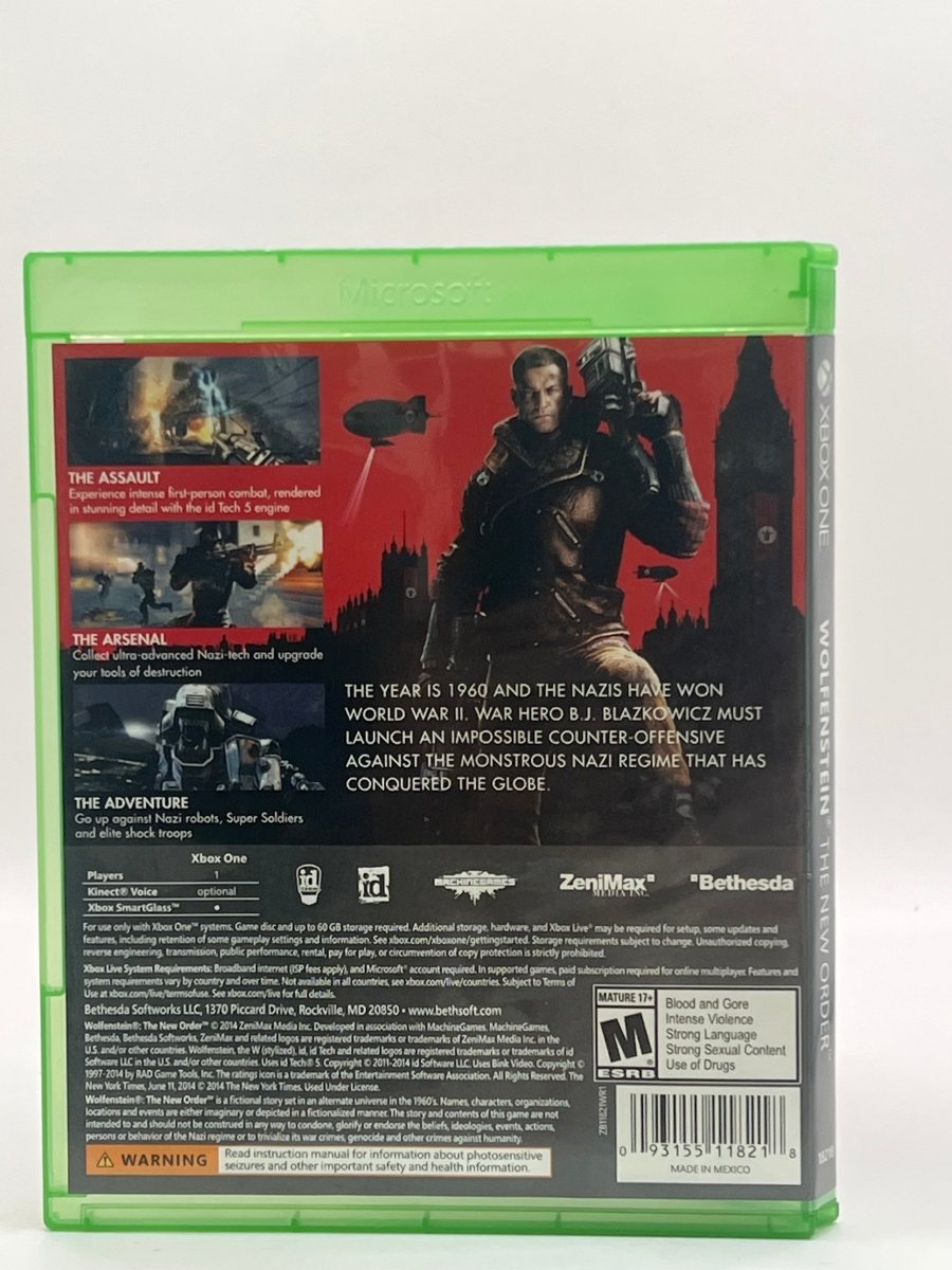 Wolfenstein: The New Order CL01 (CIB) Xbox One