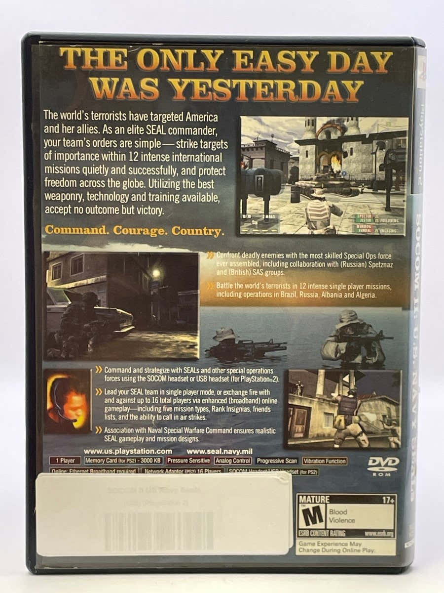 SOCOM II US Navy Seals CL03 (CIB) PlayStation 2