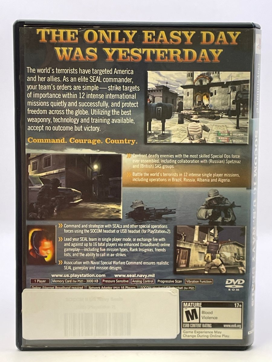 SOCOM II US Navy Seals CL03 (CIB) PlayStation 2