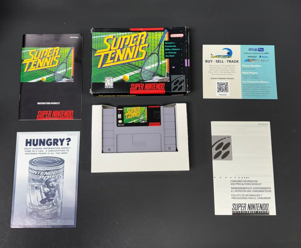 Super Tennis Super Nintendo CL 01