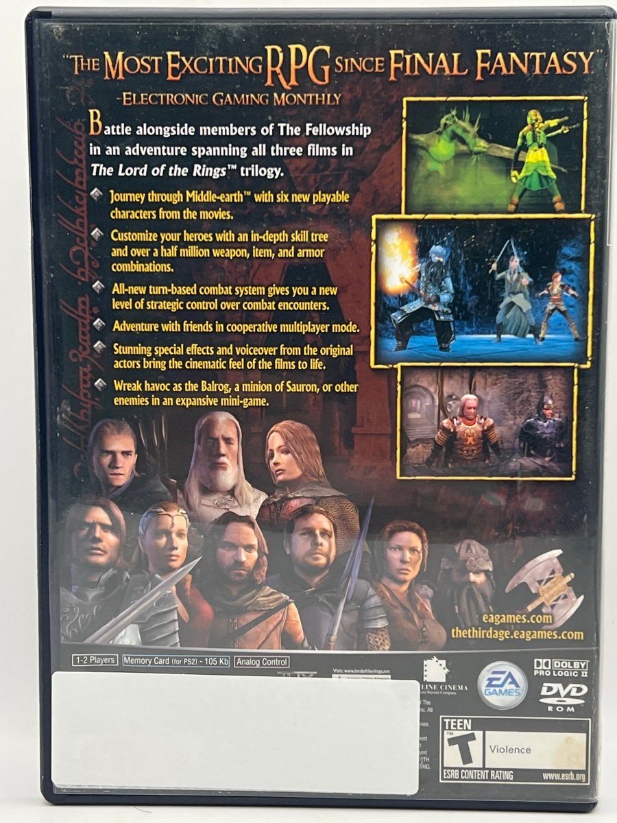 Lord of the Rings: The Third Age CL01 (CIB) PlayStation 2