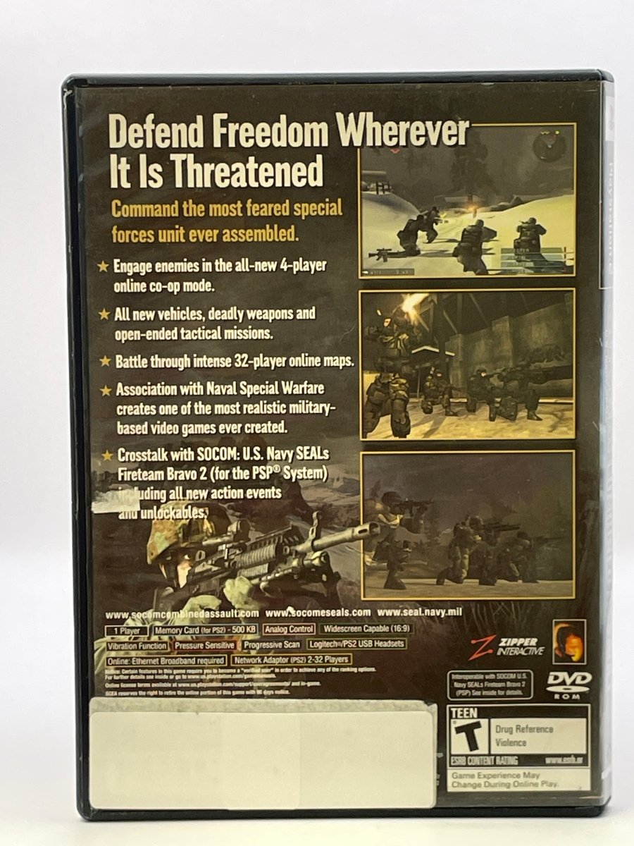 SOCOM US Navy Seals Combined Assault CL01 (CIB) PlayStation 2