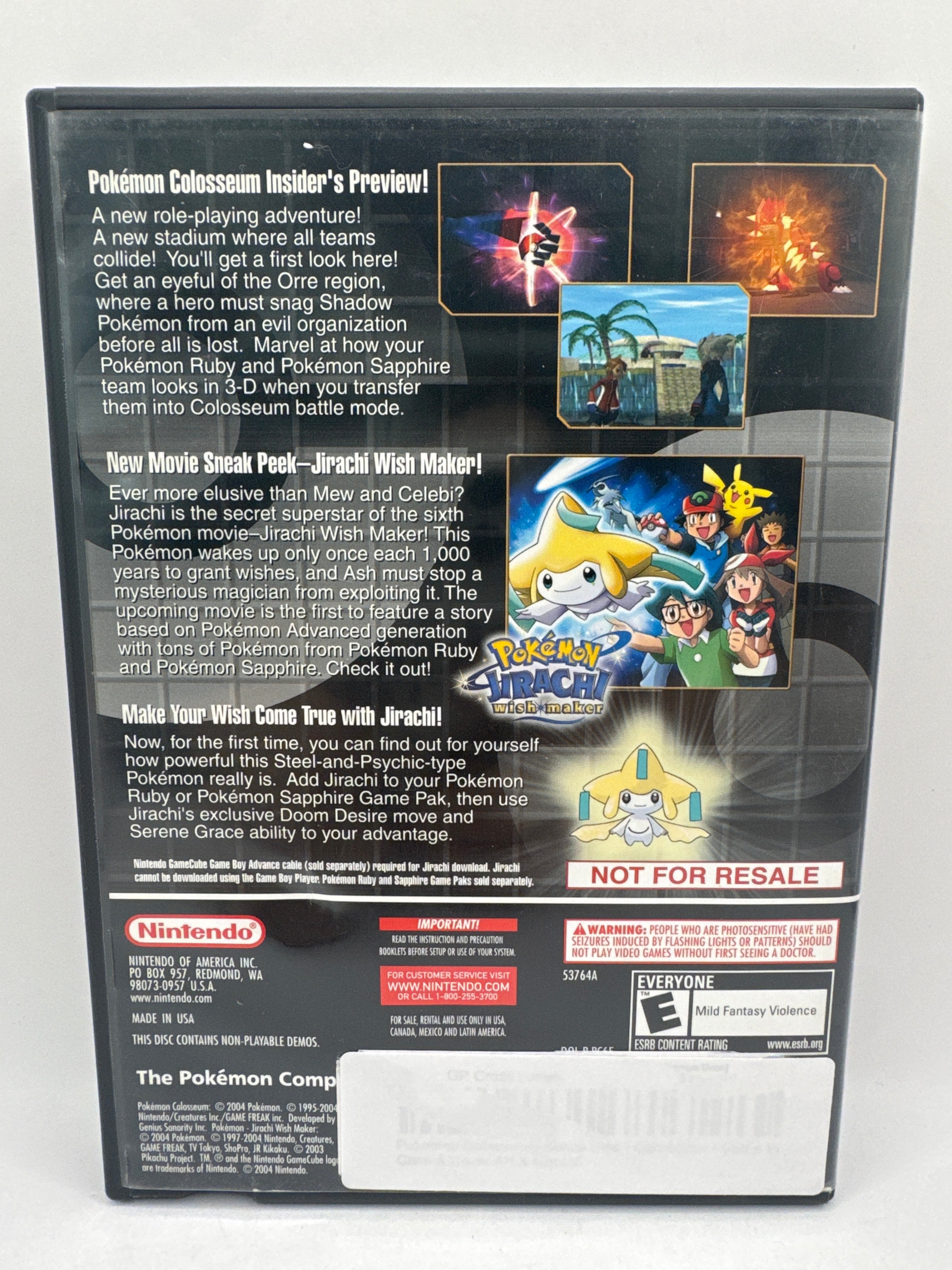 Pokemon Colosseum [Bonus Disc] CL01 (CIB) Gamecube