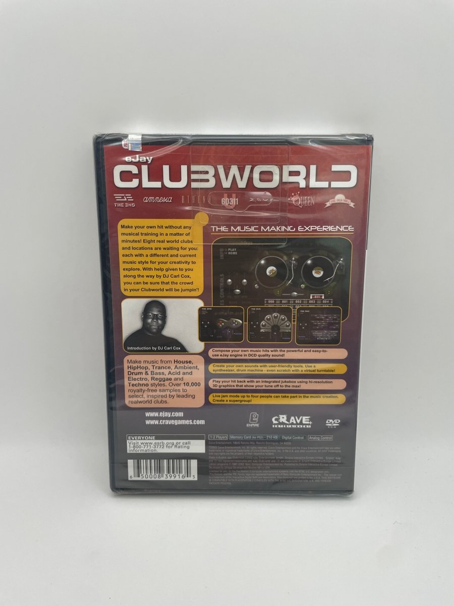 EJay Clubworld CL02 (NEW) PlayStation 2