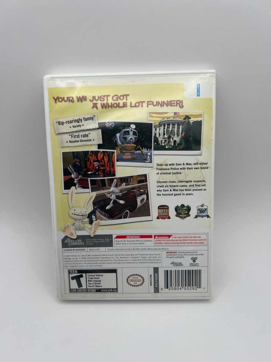 Sam & Max: Season One CL01 (CIB) Nintendo Wii