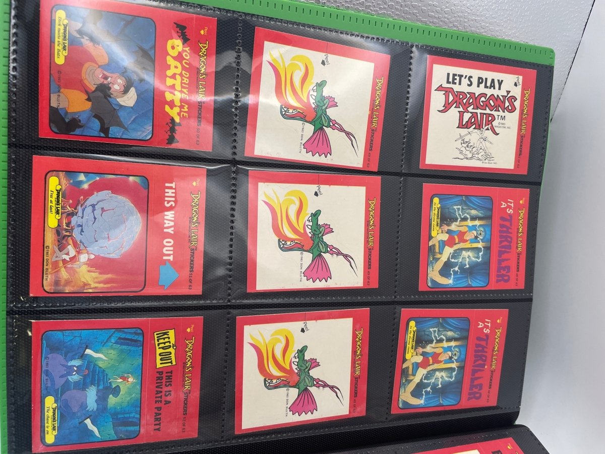 Fleer 1983 & 2024 Cardsmith Dragon's Lair Scratch Off Cards & Stickers Lot