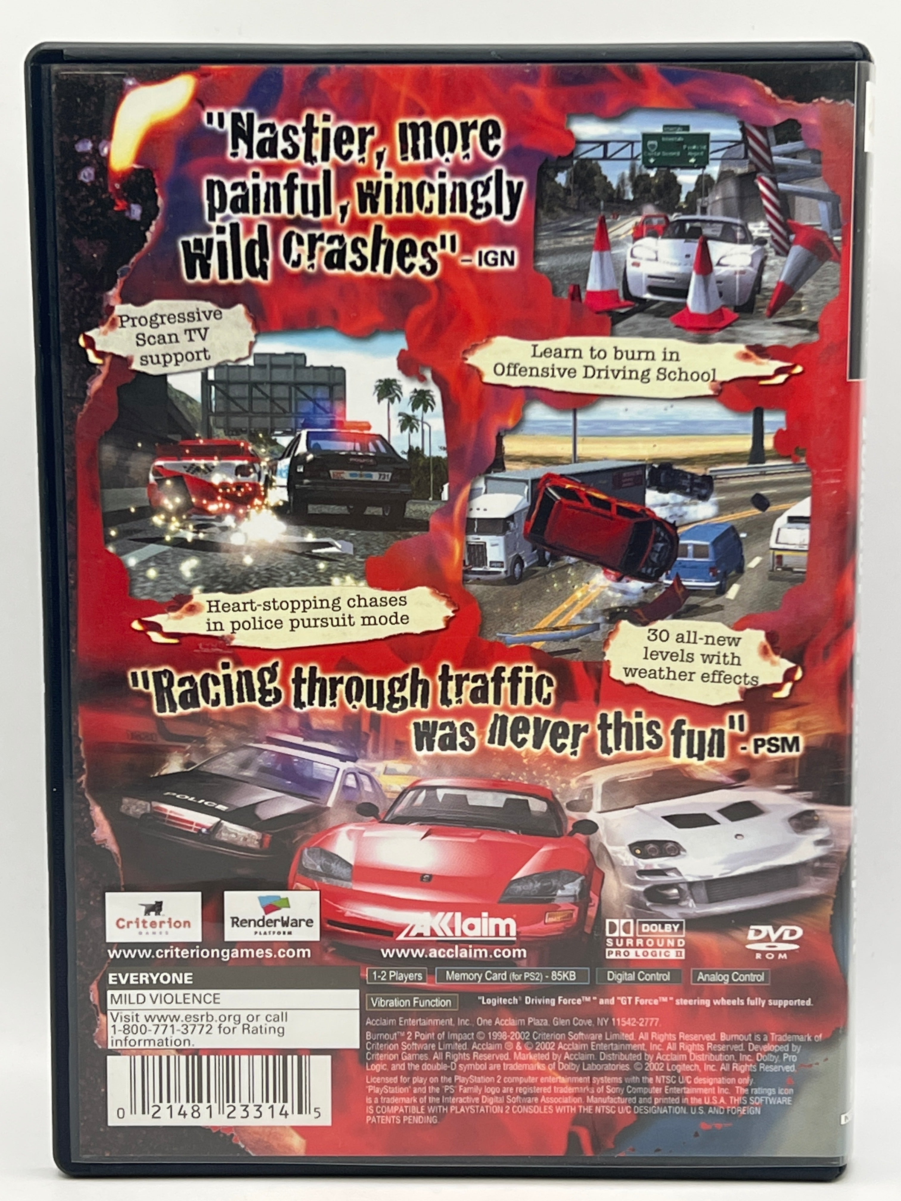 Burnout 2 Point of Impact CL02 (CIB) PlayStation 2