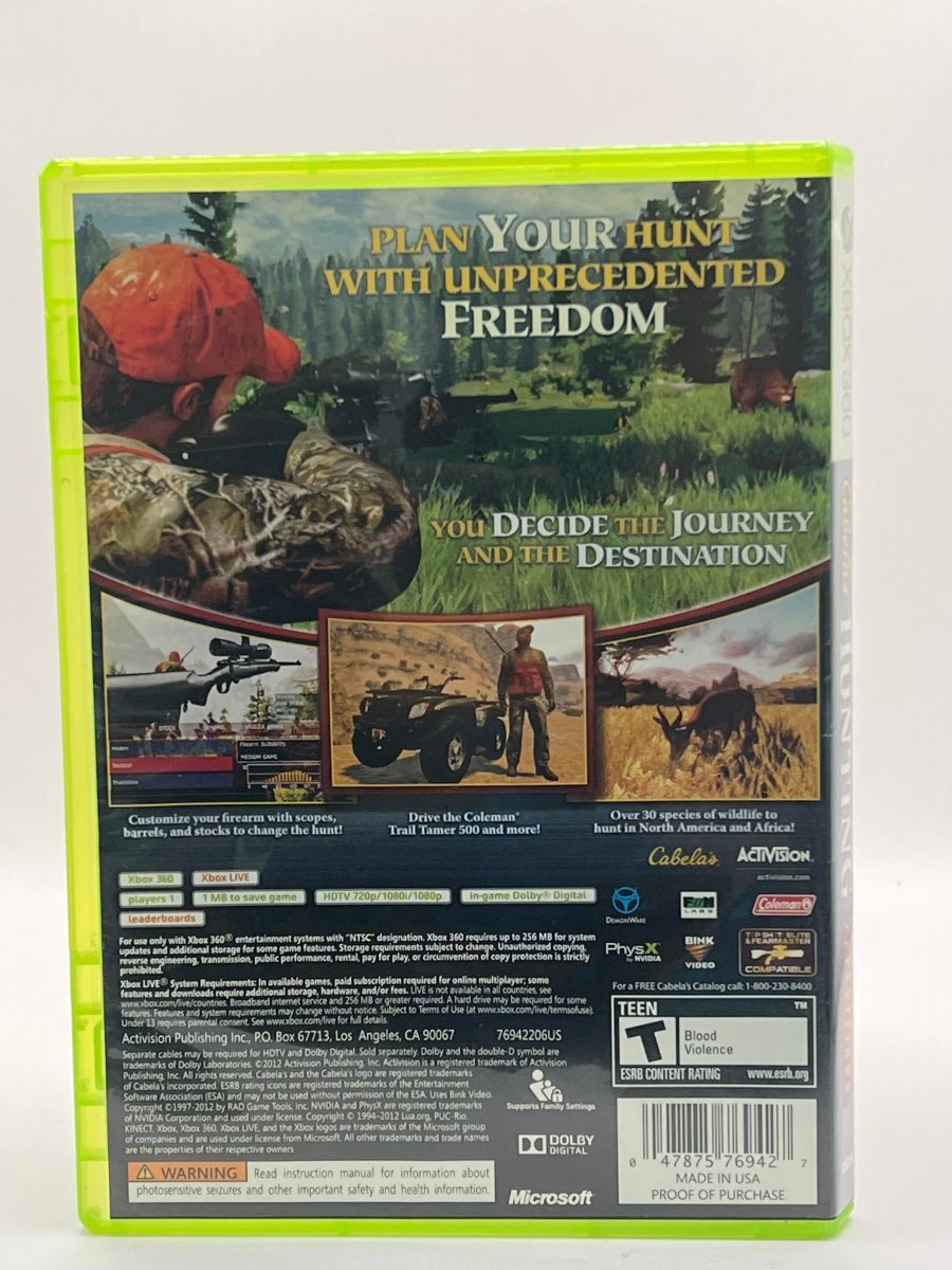 Cabela’s Hunting Expeditions CL01 (CIB) Xbox 360