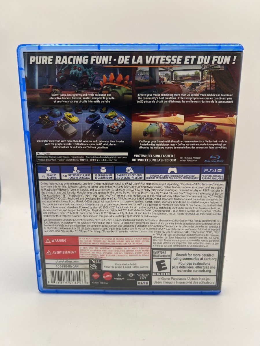 Hot Wheels Unleashed CL01 (CIB) PlayStation 4