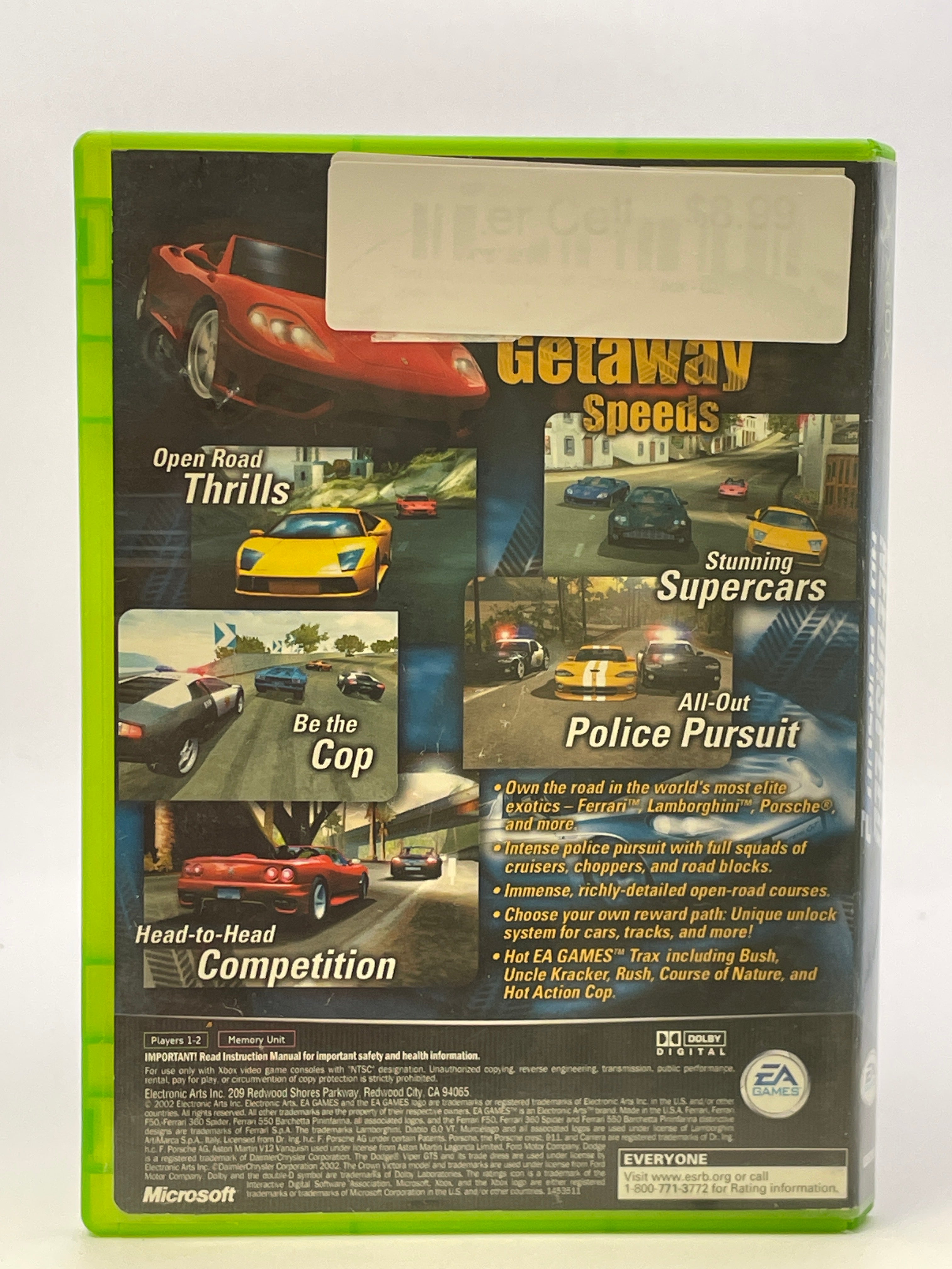 Need for Speed Hot Pursuit 2 CL01 (Missing Manual) Original Xbox