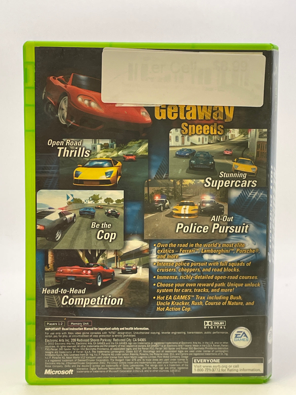 Need for Speed Hot Pursuit 2 CL01 (Missing Manual) Original Xbox