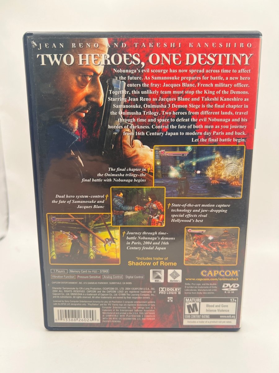 Onimusha 3 Demon Siege CL01 (CIB) PlayStation 2