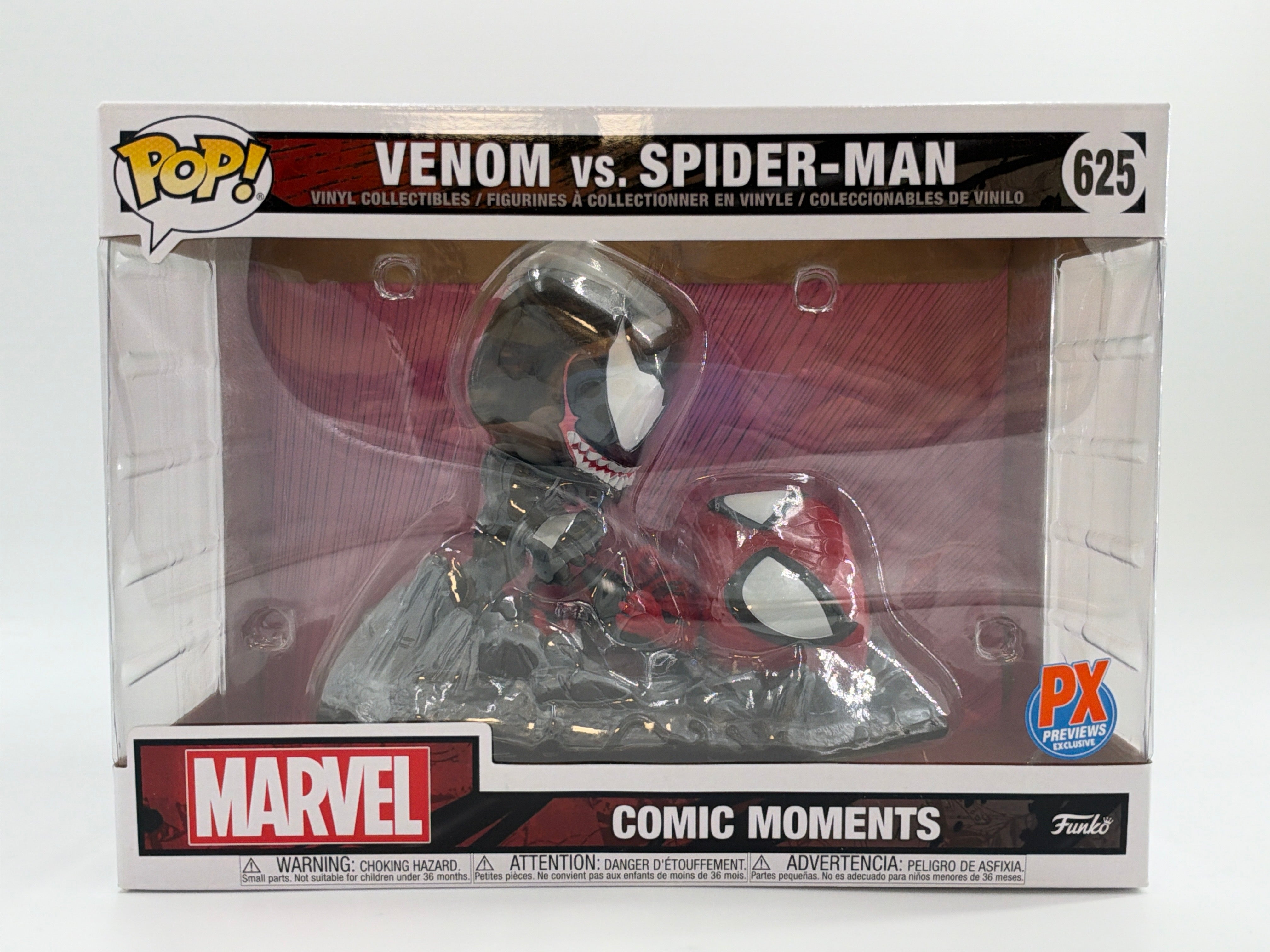 Marvel Comic Moments: Venom vs. Spider-Man - PX Previews Exclusive #625 Funko Pop