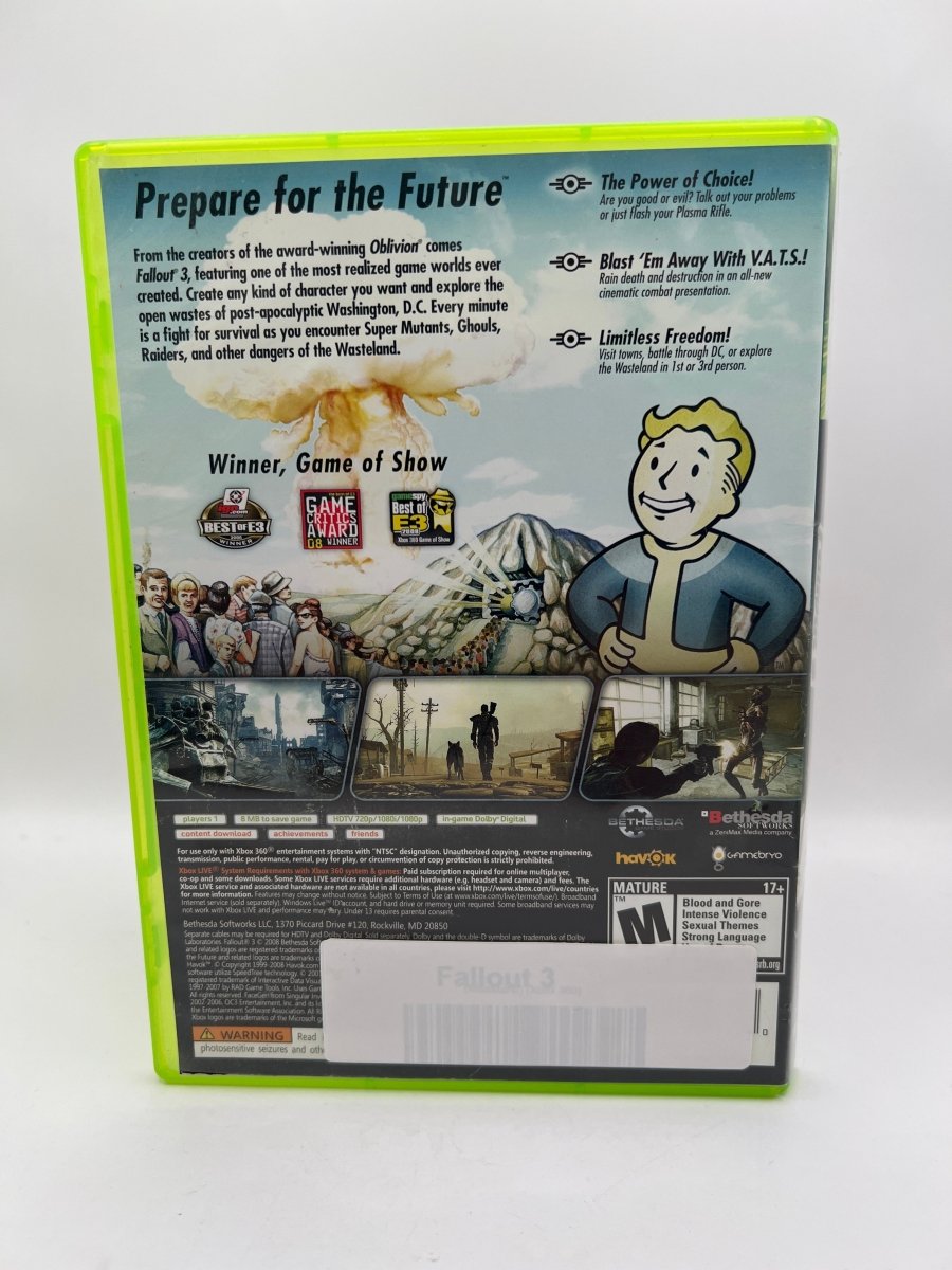 Fallout 3 CL02 (Missing Manual) Xbox One
