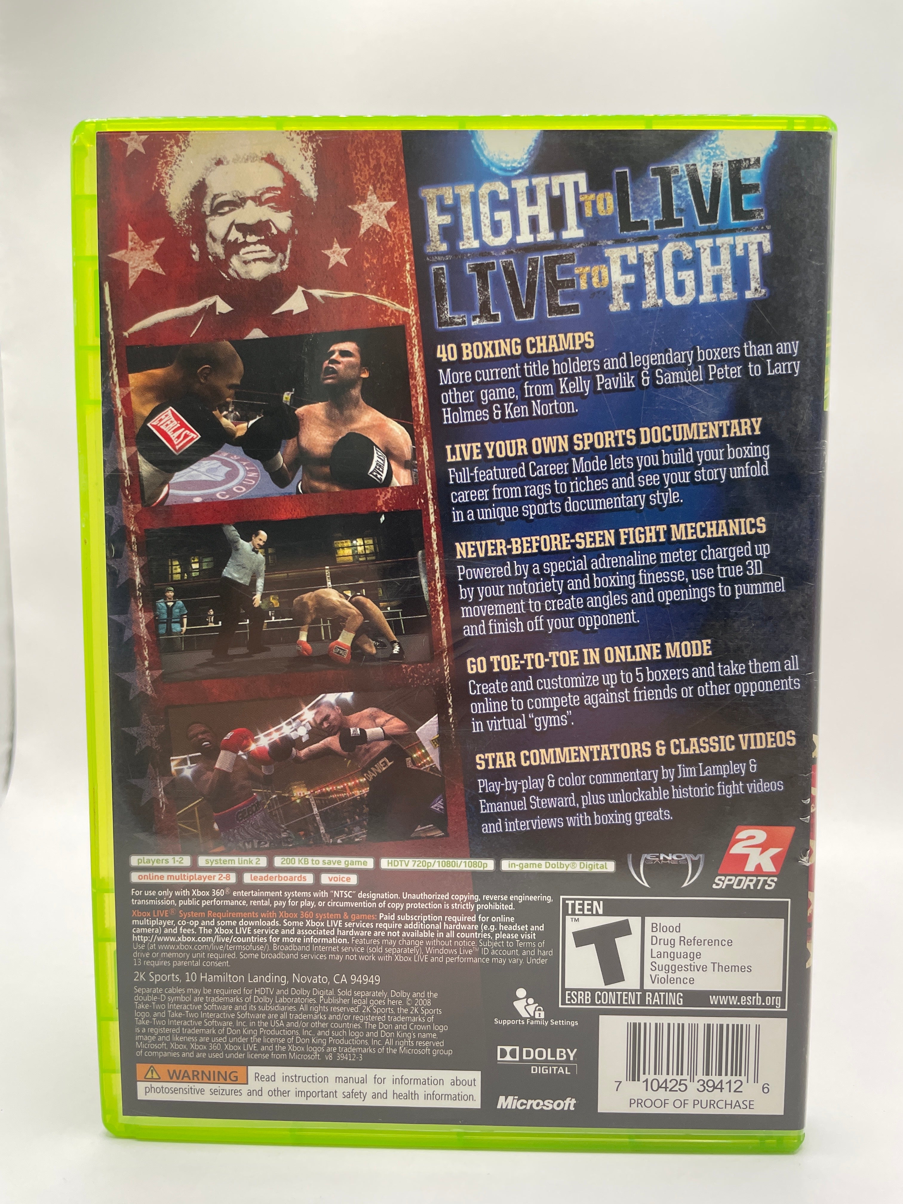 Don King Presents Prize Fighter CL01 (CIB) Xbox 360