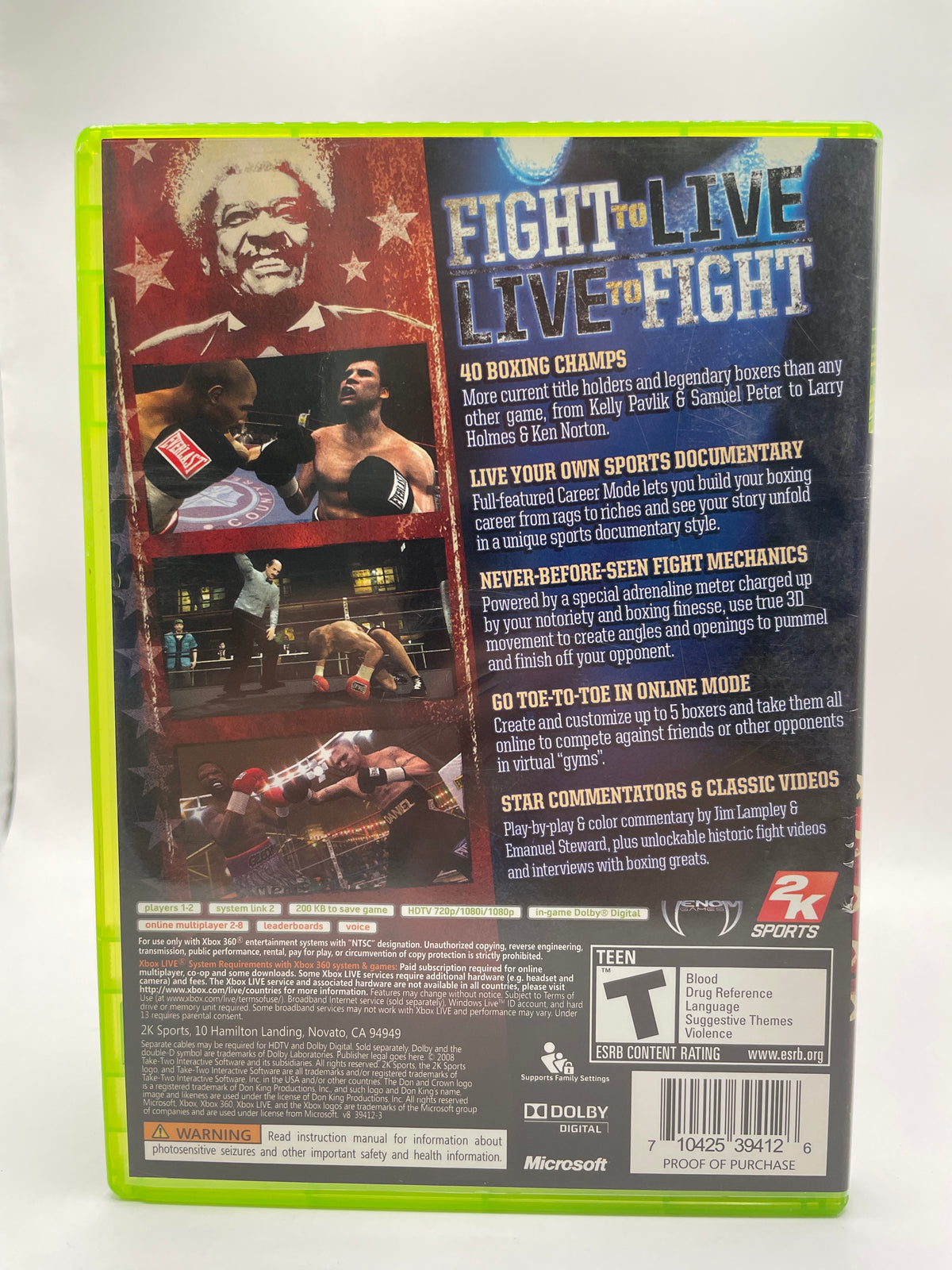 Don King Presents Prize Fighter CL01 (CIB) Xbox 360