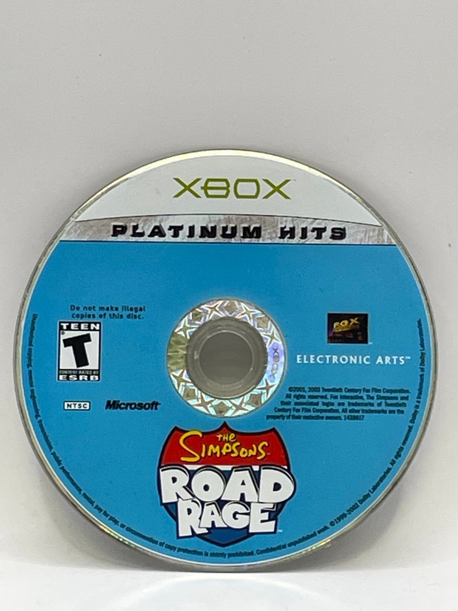 The Simpsons Road Rage [Platinum Hits] CL01 (Loose Disc) Original Xbox