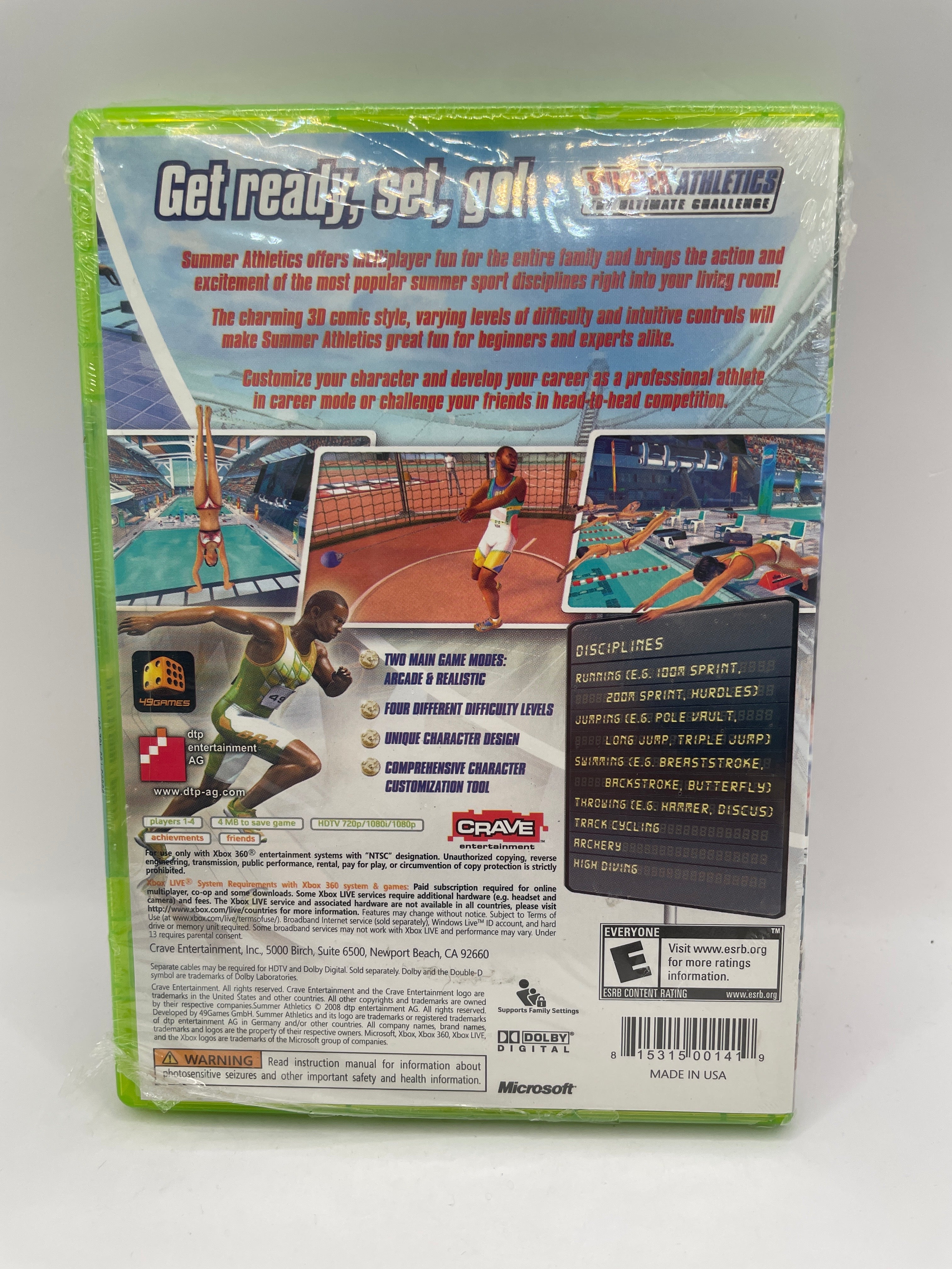 Summer Athletics The Ultimate Challenge CL01 (CIB) Xbox 360