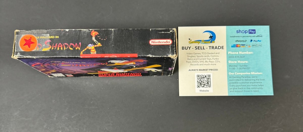 Maui Mallard in Cold Shadow Super Nintendo CL 01