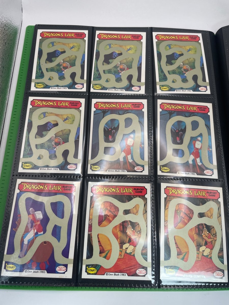 Fleer 1983 & 2024 Cardsmith Dragon's Lair Scratch Off Cards & Stickers Lot