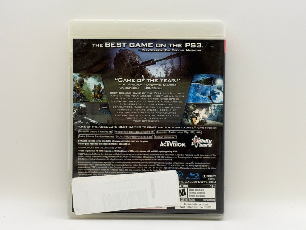 Call of Duty 4 Modern Warfare [Game of the Year] CL04 (CIB) Playstation 3