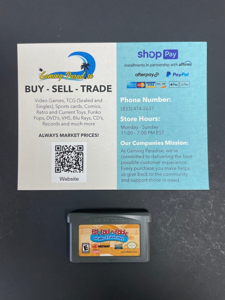 Ed Edd N Eddy Mis-Edventures GameBoy Advance CL 01