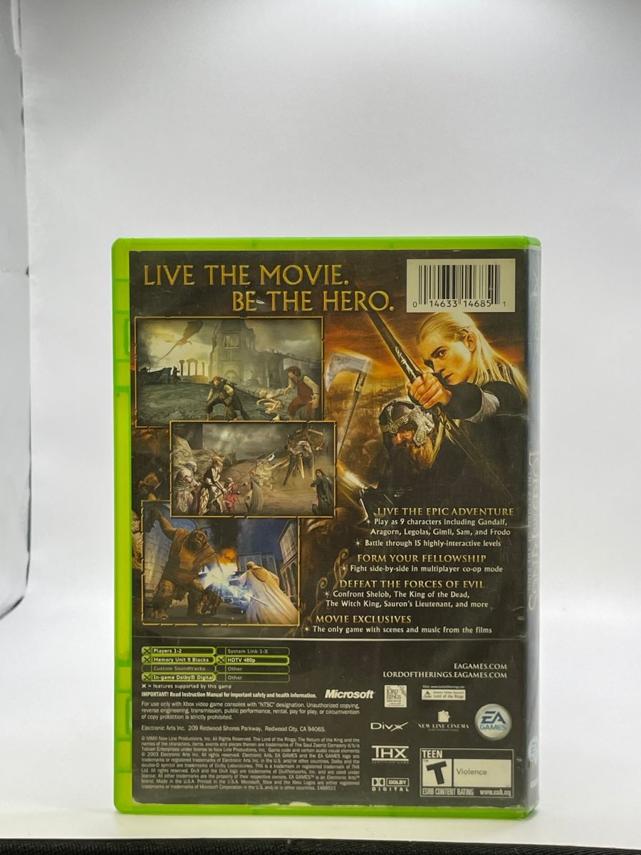 Lord of the Rings Return of the King CL01 (CIB) Original Xbox