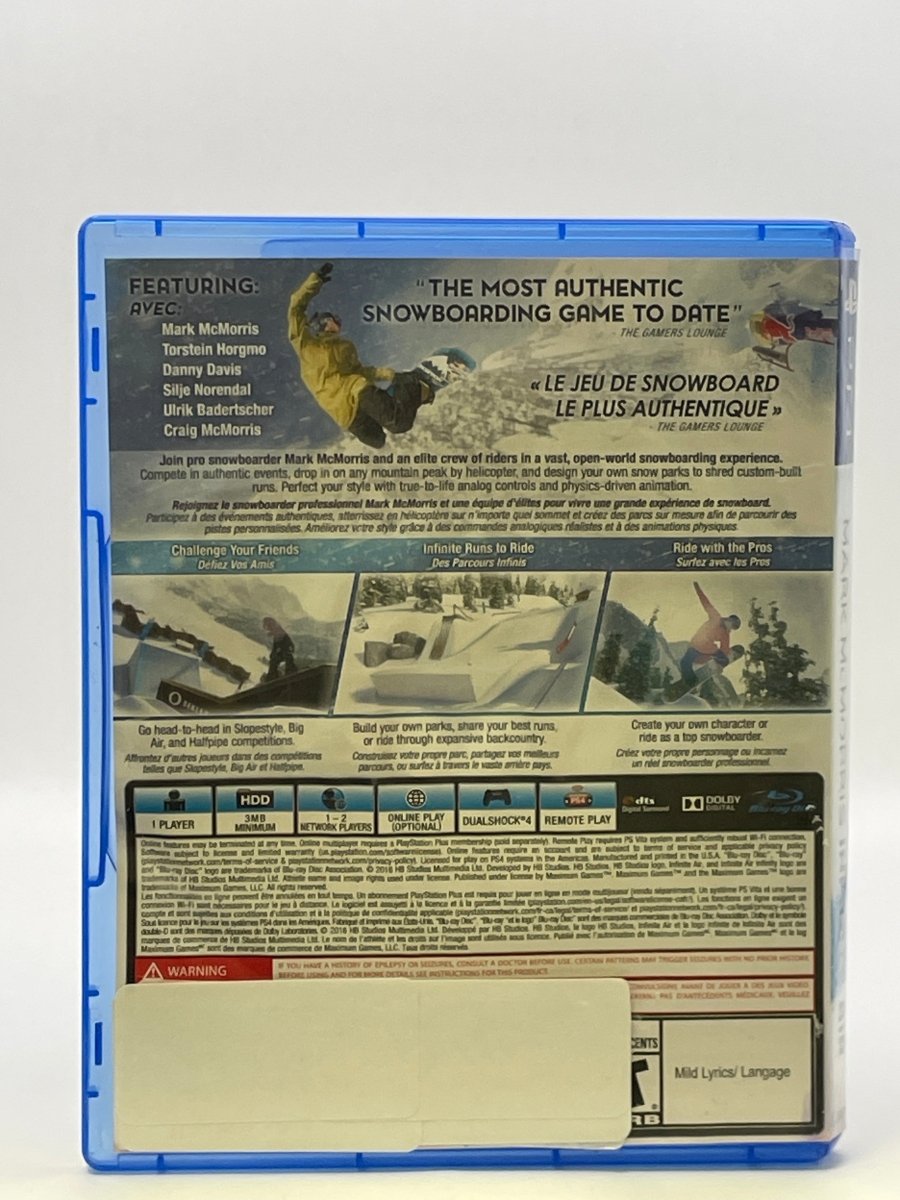 Mark McMorris Infinite Air CL01 (CIB) PlayStation 4