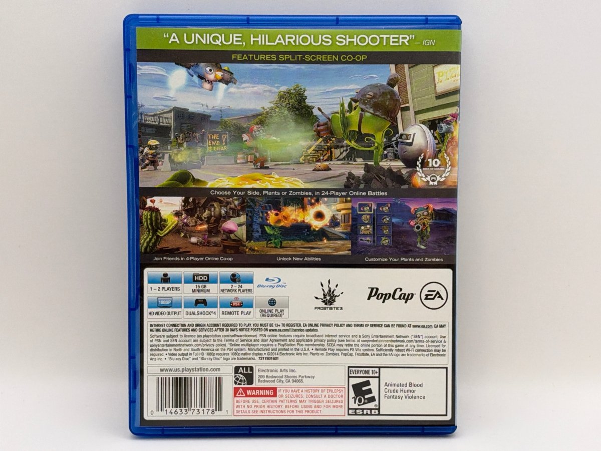 Plants vs. Zombies: Garden Warfare CL01 (CIB) PlayStation 4