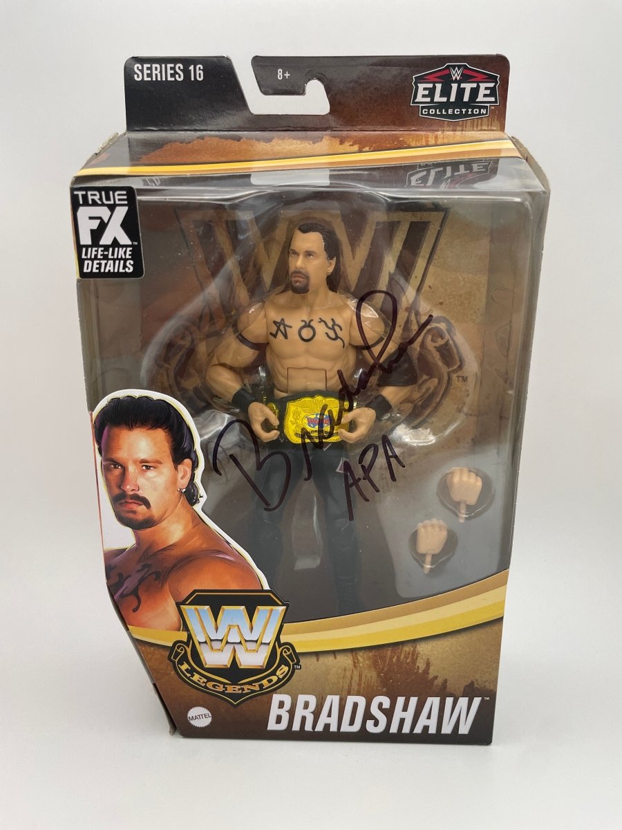 WWE Legends Elite Collection Series 16 Bradshaw Signed Action Figure