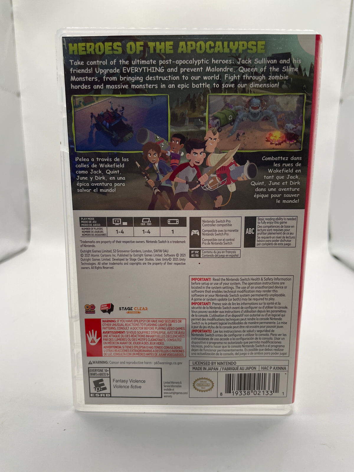 The Last Kids on Earth and the Staff of Doom CL01 (CIB) Nintendo Switch