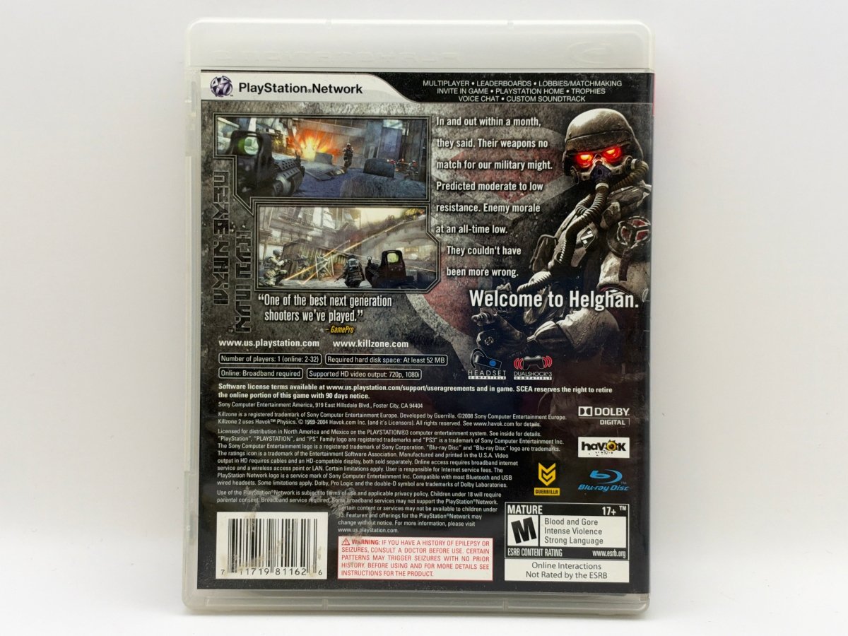 Killzone 2 CL01 (CIB) Playstation 3