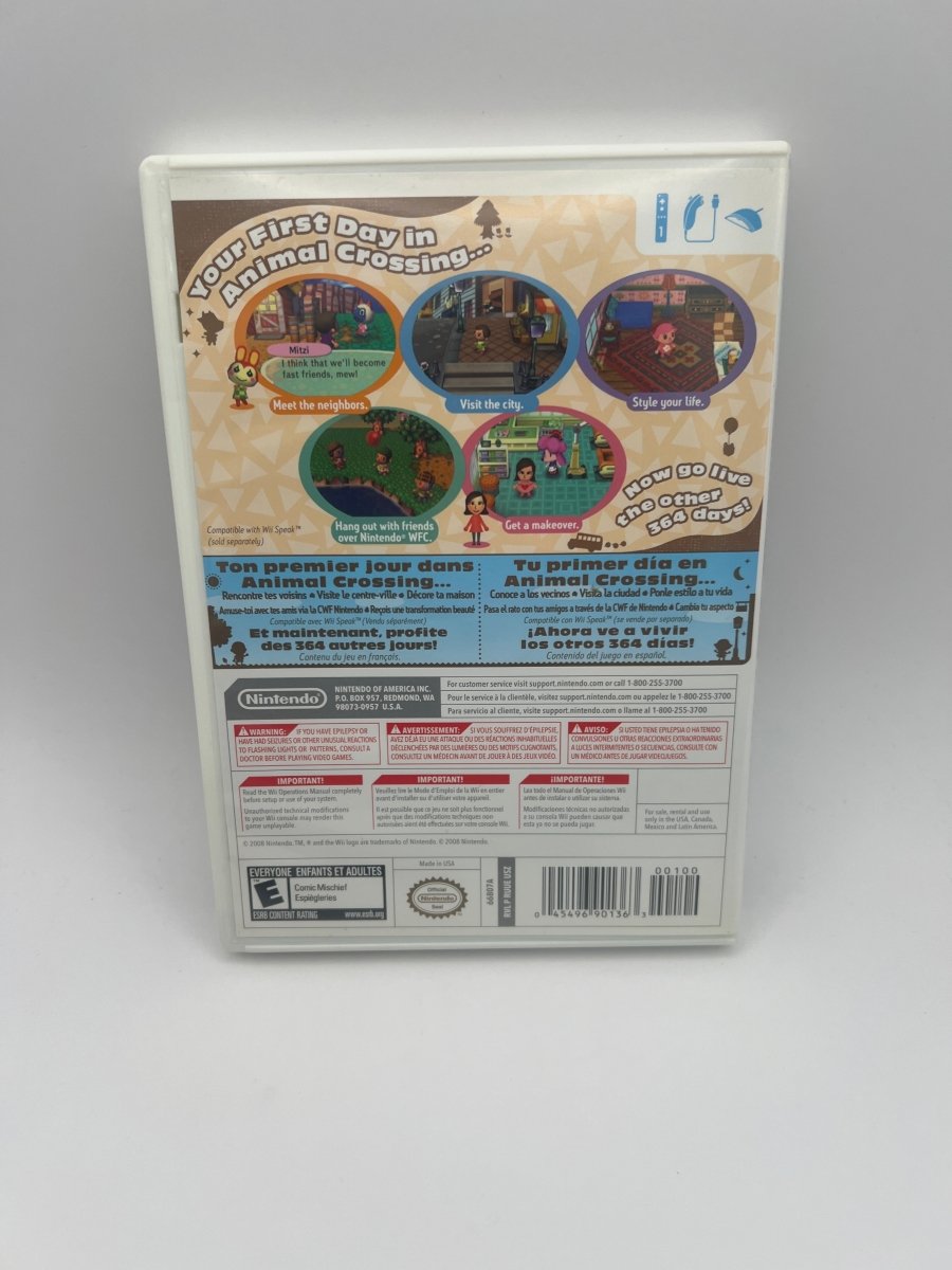 Animal Crossing: City Folk CL01 (CIB) Nintendo Wii