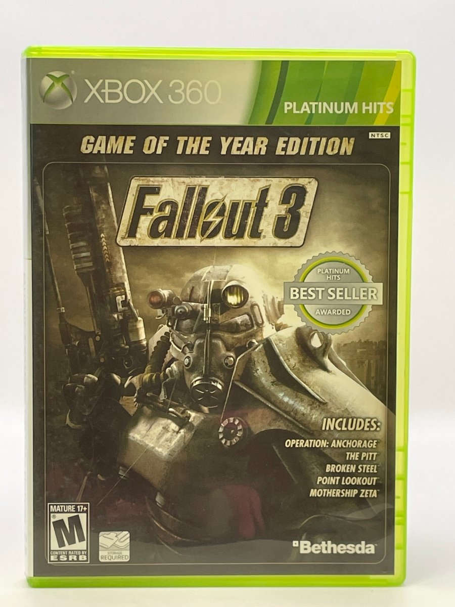 Fallout 3 [Game of the Year Platinum Hits] CL01 (CIB) Xbox 360