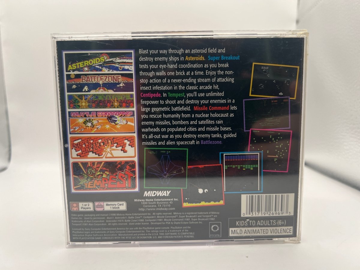 Arcade's Greatest Hits Atari Collection 1 CL01 (CIB) Playstation One