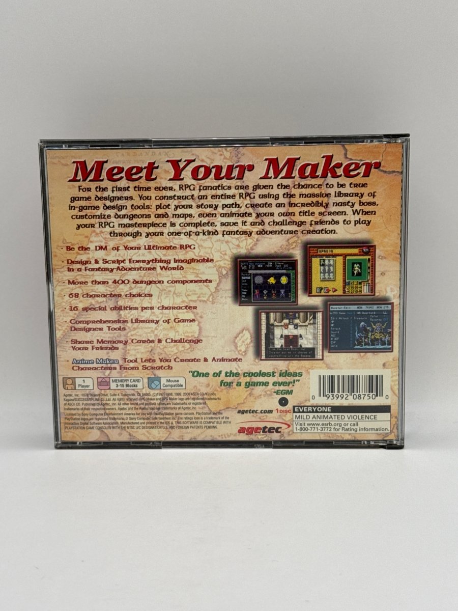 RPG Maker CL01 (Missing Manual) PlayStation One