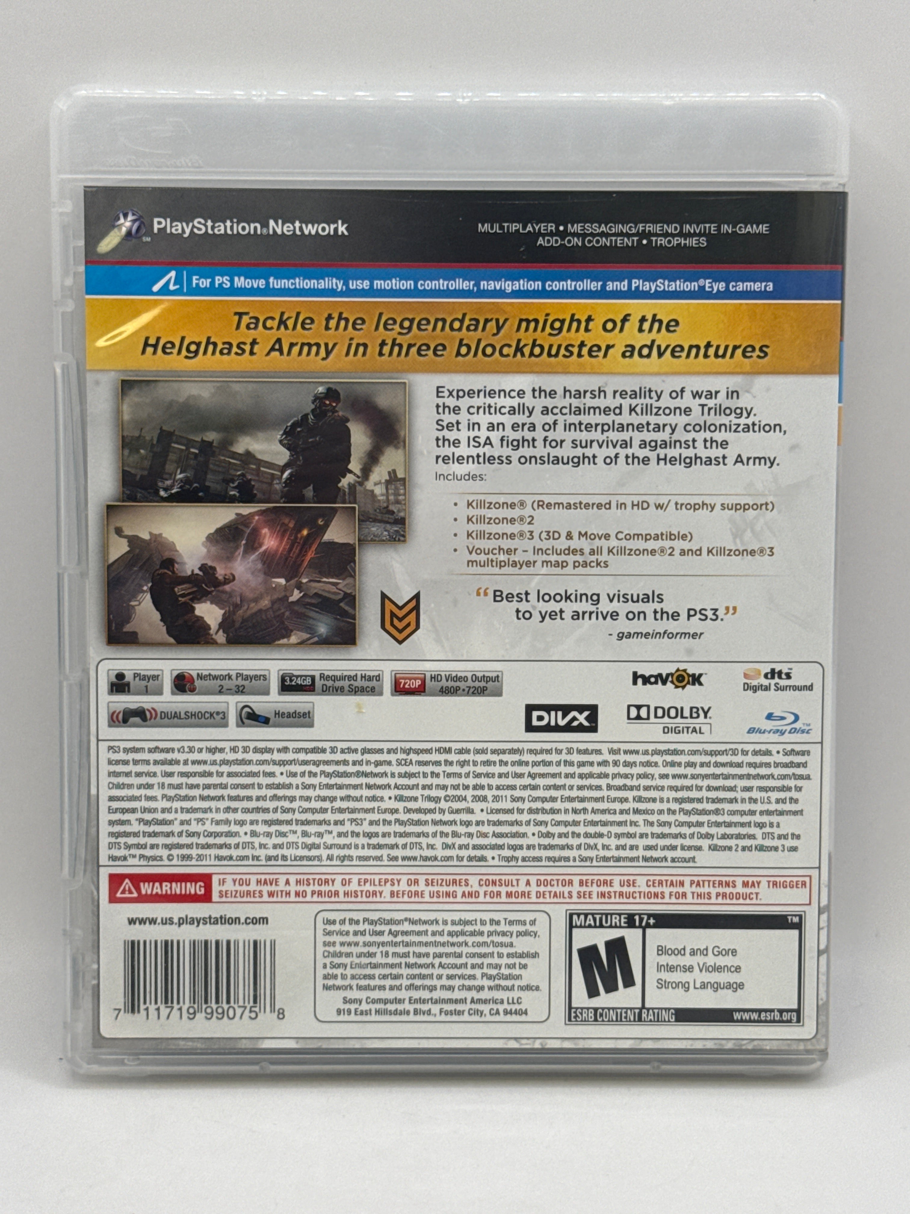 Killzone Trilogy Collection CL01 (CIB) PlayStation 3