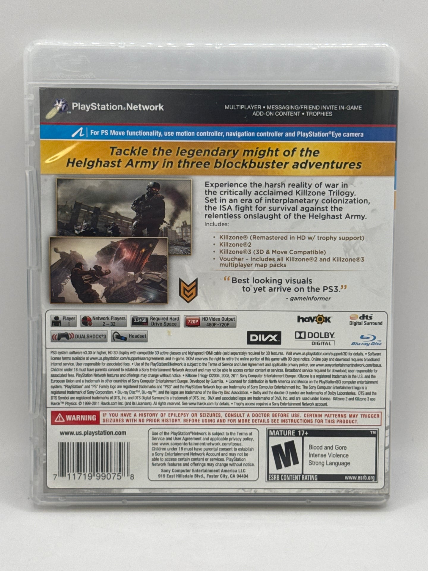 Killzone Trilogy Collection CL01 (CIB) PlayStation 3