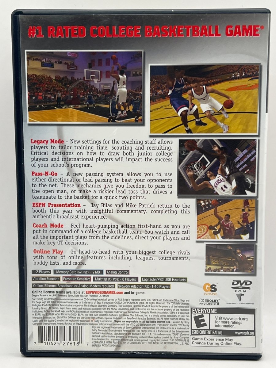ESPN College Hoops 2K5 CL02 (CIB) PlayStation 2