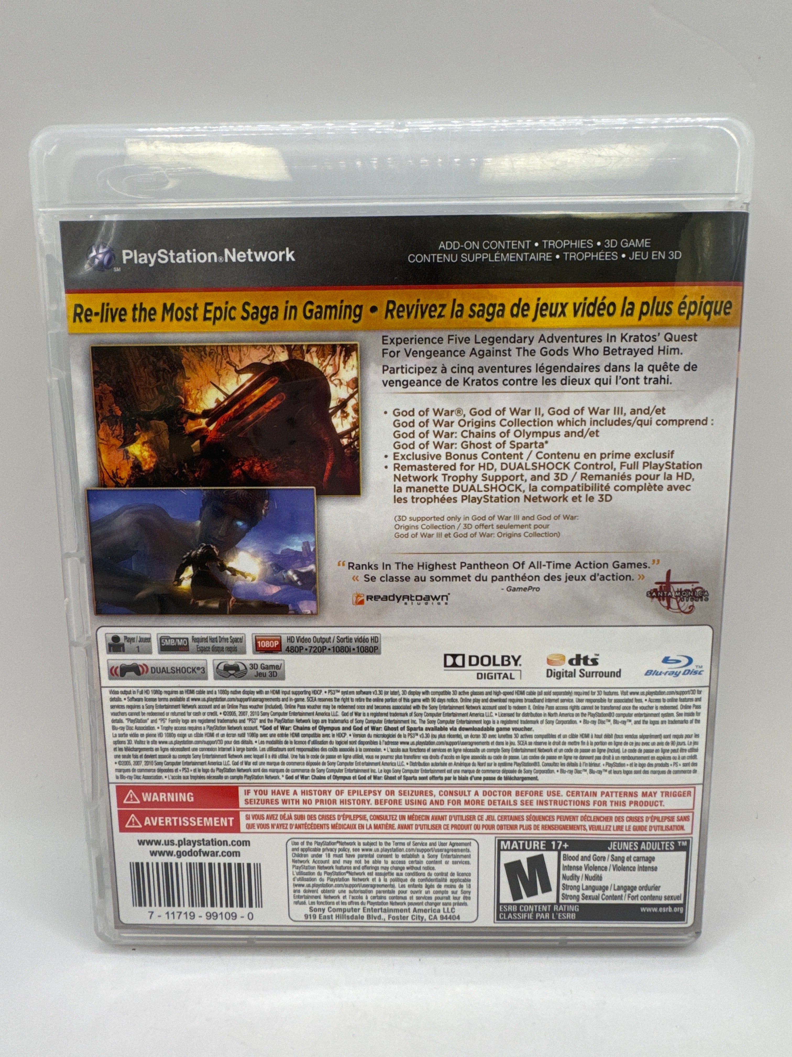 God of War SAGA Dual Pack CL01 (CIB) PlayStation 3